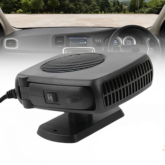 Portable 12V Ceramic Auto Heater Fan for Car Interior Use