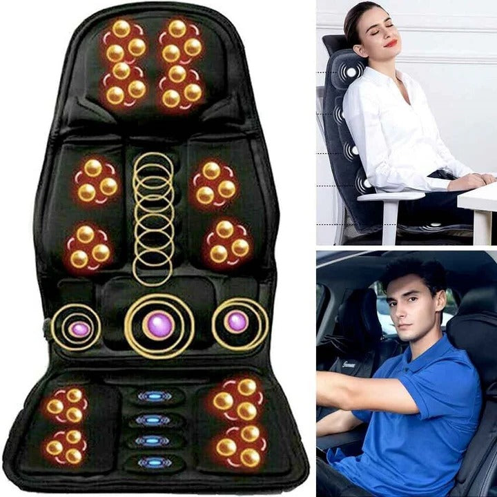 Massage Chair Pad with 8 Heated Modes for Back Support