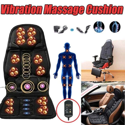Massage Chair Pad with 8 Heated Modes for Back Support
