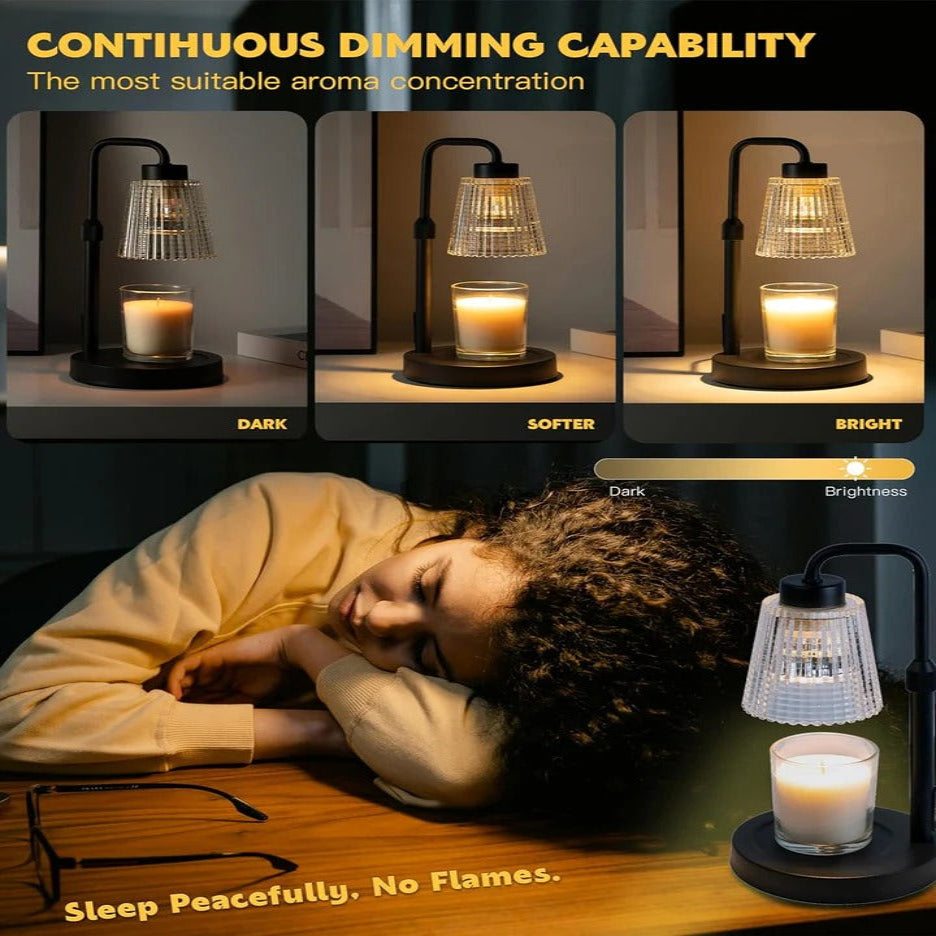 Candle Warmer Lamp with Adjustable Brightness