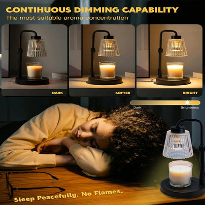 Candle Warmer Lamp with Adjustable Brightness