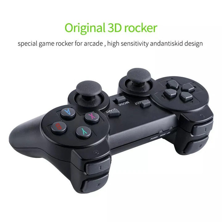 HDMI Game Console Stick with 64GB Storage and 2 Wireless Controllers