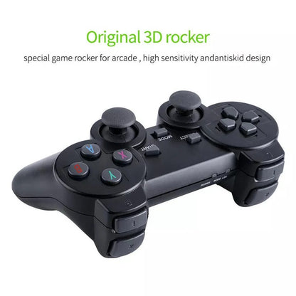 HDMI Game Console Stick with 64GB Storage and 2 Wireless Controllers