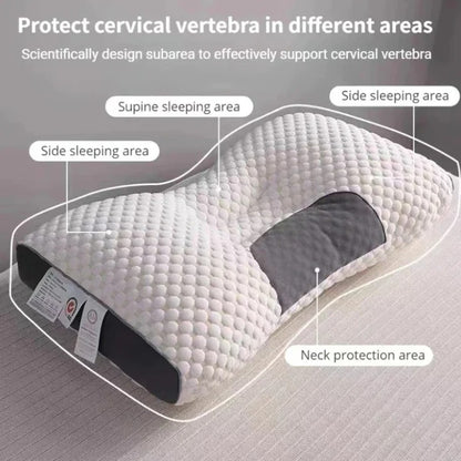 Contour Memory Foam Pillow with Zoned Neck and Head Support