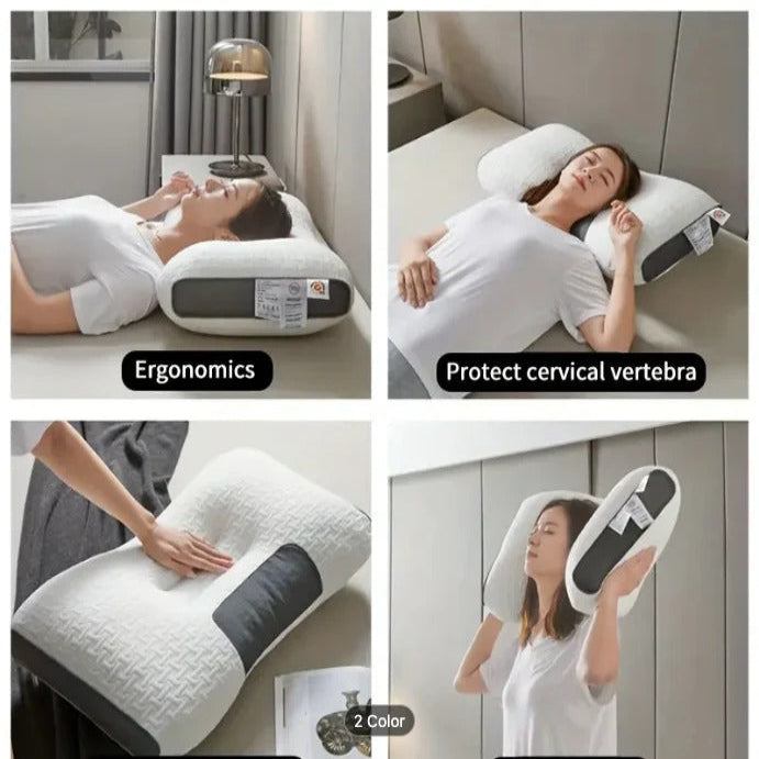 Contour Memory Foam Pillow with Zoned Neck and Head Support