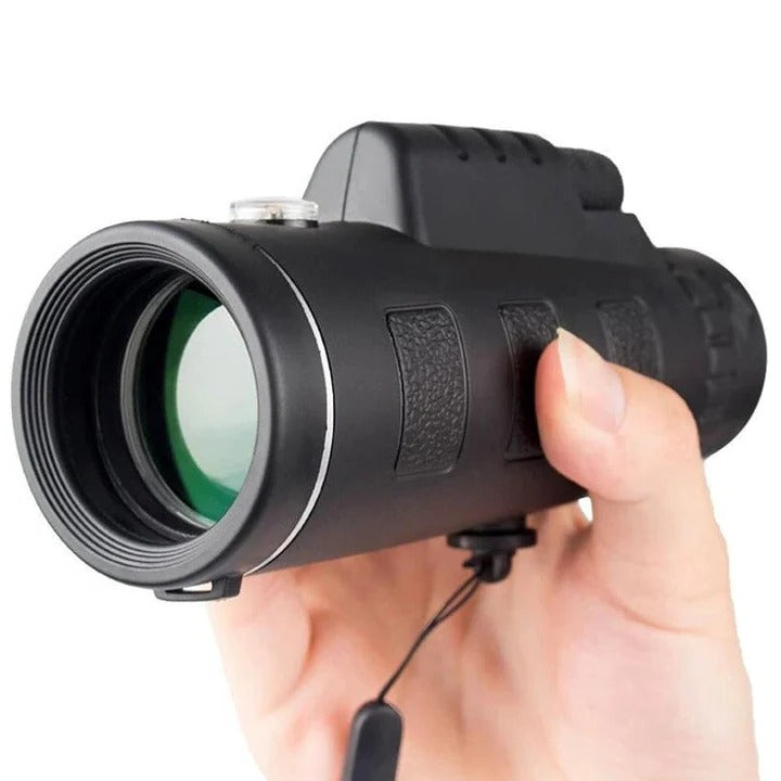 HD Monocular Telescope with Smartphone Mount and Tripod