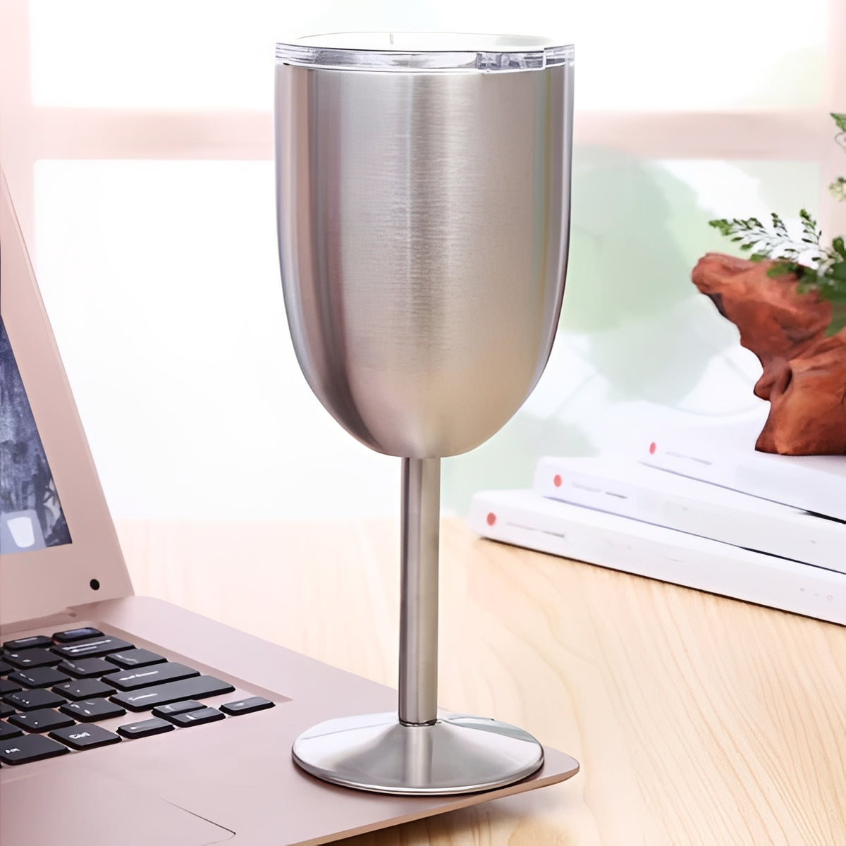 Stainless Steel Insulated Wine Tumbler with Lid