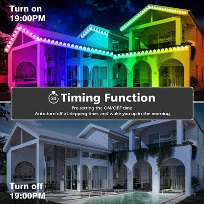 Outdoor LED Light Strips with Color Settings