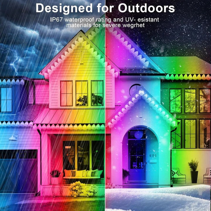 Outdoor LED Light Strips with Color Settings