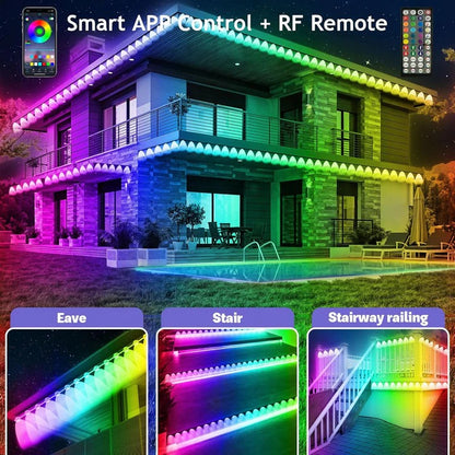 Outdoor LED Light Strips with Color Settings