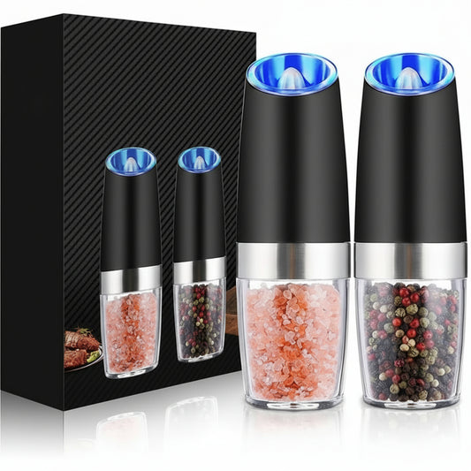 Automatic Electric Salt and Pepper Mill with Ceramic Grinder