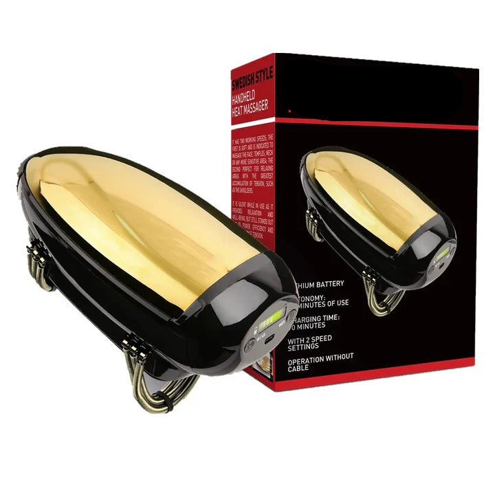 Cordless Body Massager with Adjustable Vibration and Heat