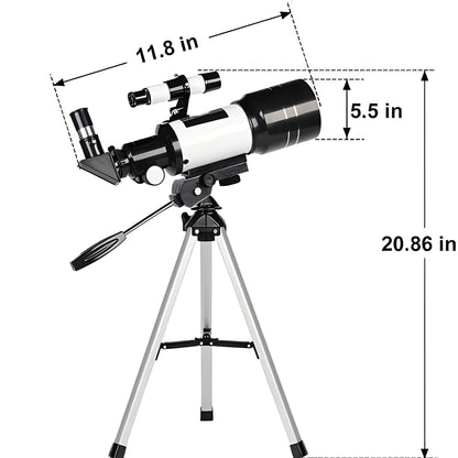Astronomical Telescope with Tripod for Moon Watching, 150x Zoom