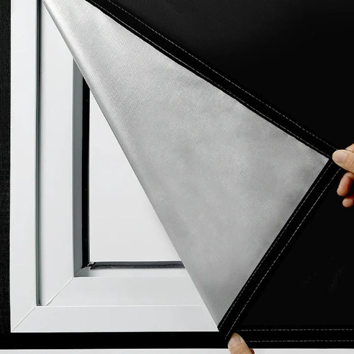 Adhesive Blackout Window Shade for Sun Blocking Coverage