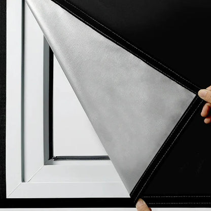 Adhesive Blackout Window Shade for Sun Blocking Coverage