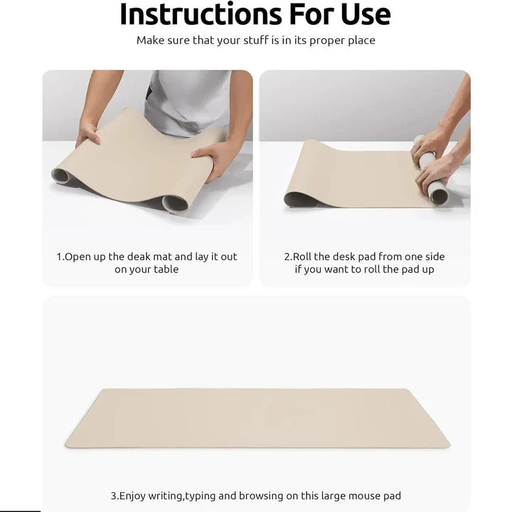 Leather Desk Pad for Workspace Protection and Style