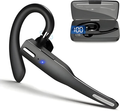 Wireless Bluetooth Headset with Dual Microphones for Truckers