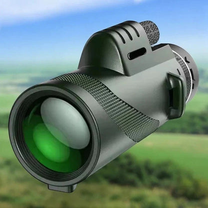 Compact Handheld Monocular Telescope for Outdoor Viewing