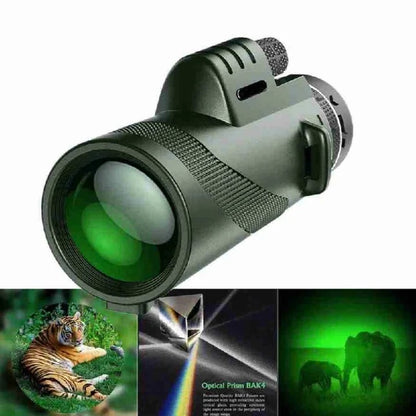 Compact Handheld Monocular Telescope for Outdoor Viewing