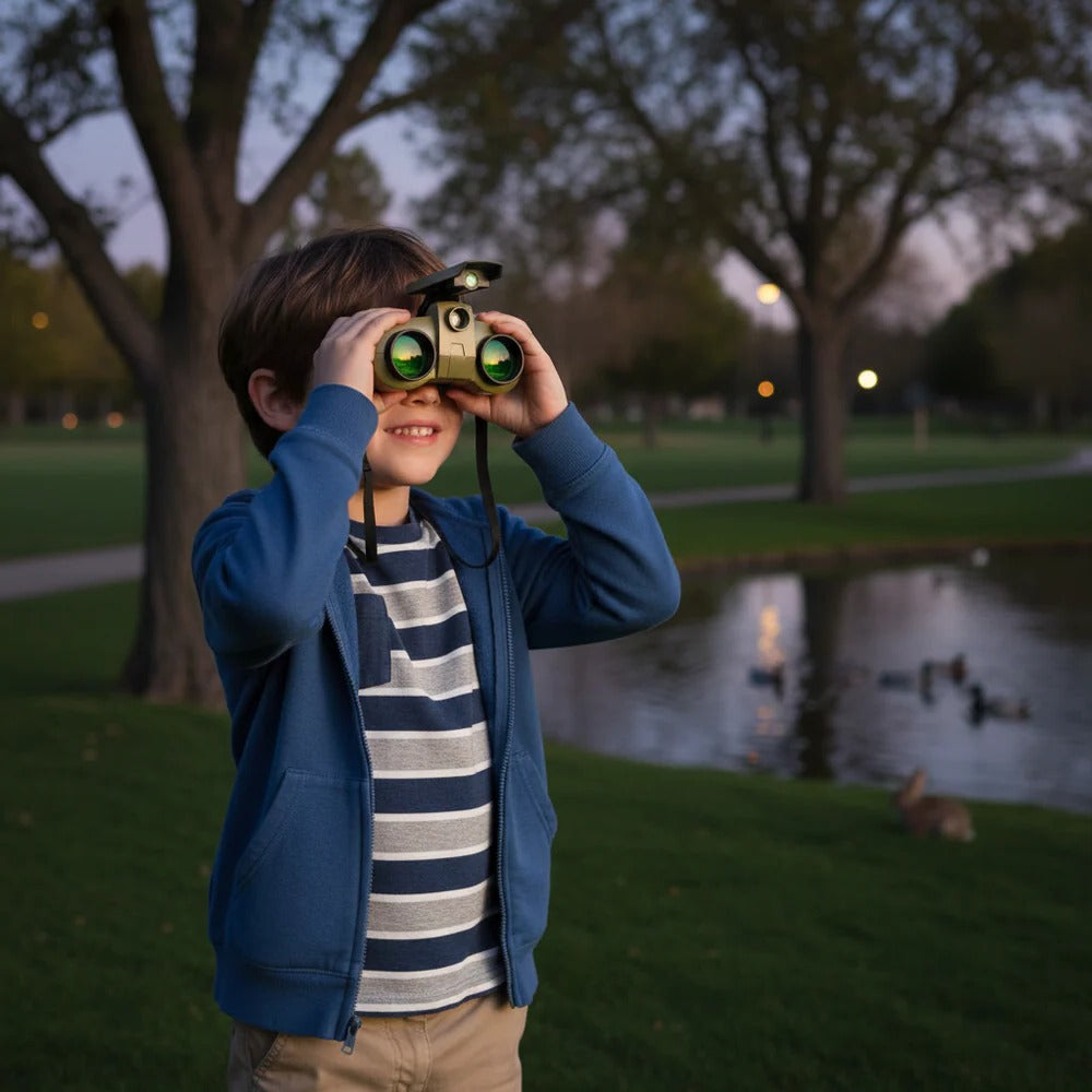 Night Vision Binoculars for Kids with LED Lights
