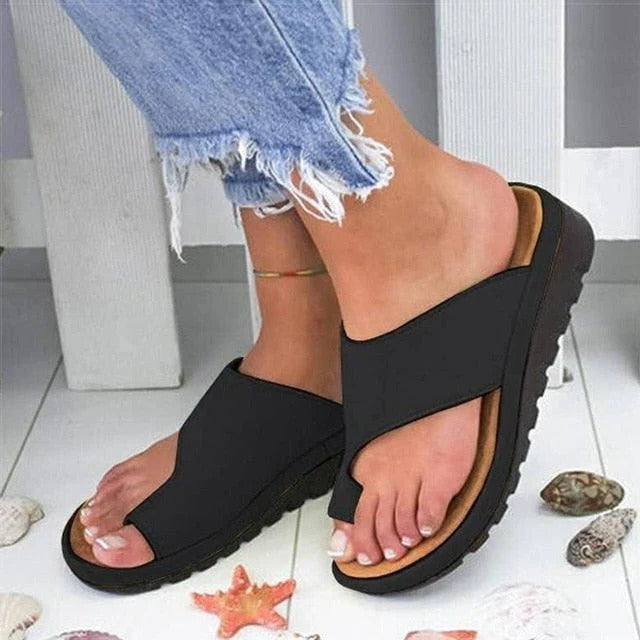 Orthopedic Comfort Sandals with Arch Support and Toe Separator