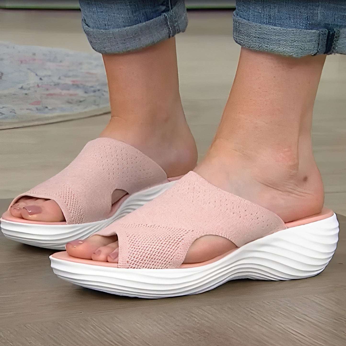 Womens Orthopedic Support Sandals with Contoured Footbed