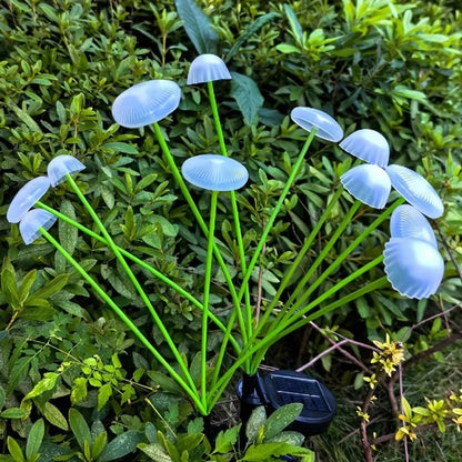 Solar RGB Jellyfish Garden Lights with Flexible Swaying Design