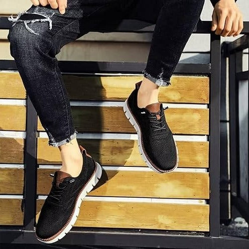 Breathable Urban Walking Shoes with Cushioned Sole