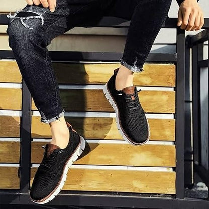 Breathable Urban Walking Shoes with Cushioned Sole