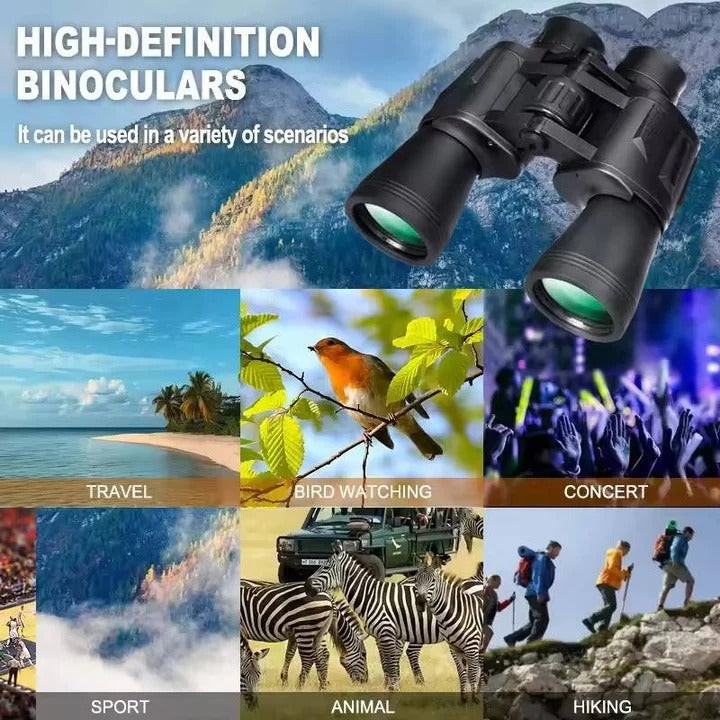 20x Magnification Binoculars with BAK4 Prism and Phone Adapter