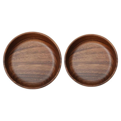 Wood Serving Bowl with for Kitchen and Dining, Set of 2