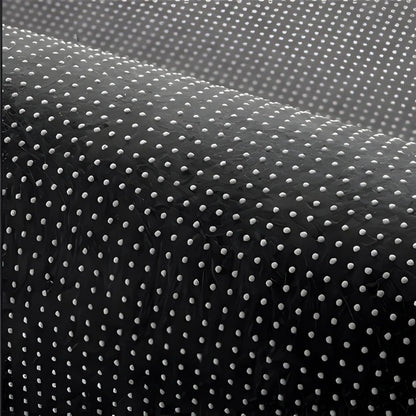 Woven Desk Area Rug with Textured Center Design