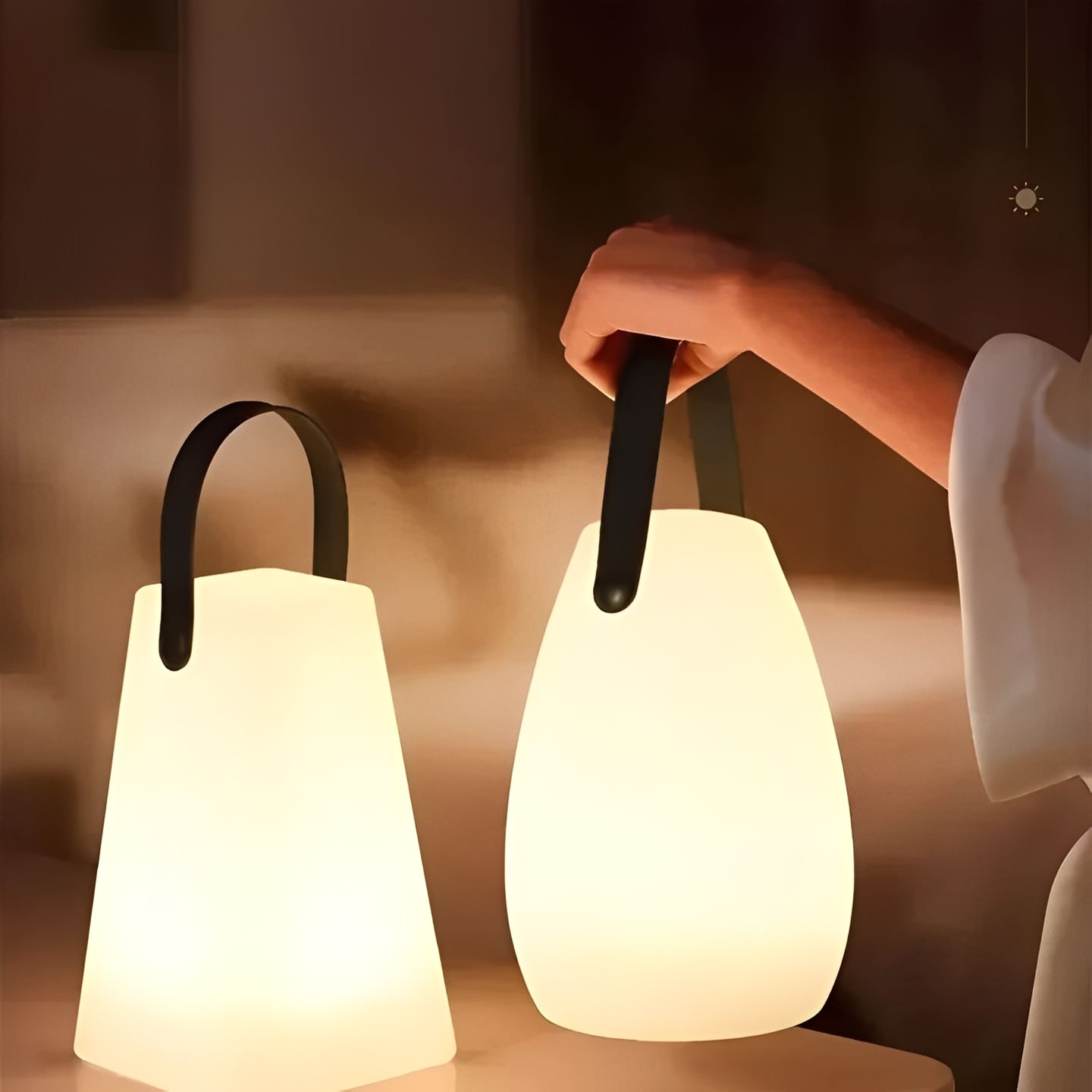 Waterproof Cordless LED Lamp for Tabletop Use