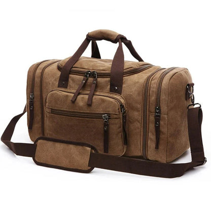 Canvas Travel Duffel Bag with Large Storage Capacity