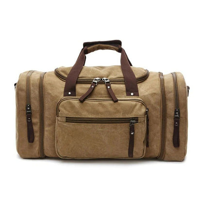Canvas Travel Duffel Bag with Large Storage Capacity