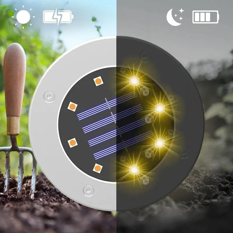 Solar Powered LED Garden Lights for Outdoor Pathways