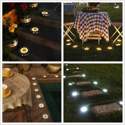Solar Powered LED Garden Lights for Outdoor Pathways
