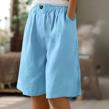 Soft Cotton Lounge Shorts with Elastic Waistband