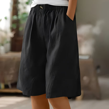 Soft Cotton Lounge Shorts with Elastic Waistband