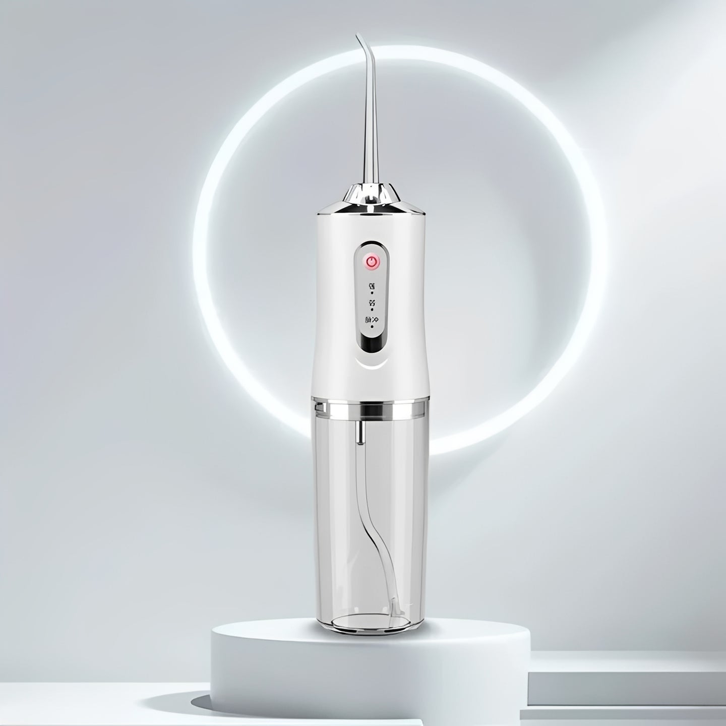 Portable Water Flosser with Removable Tank and 4 Nozzles