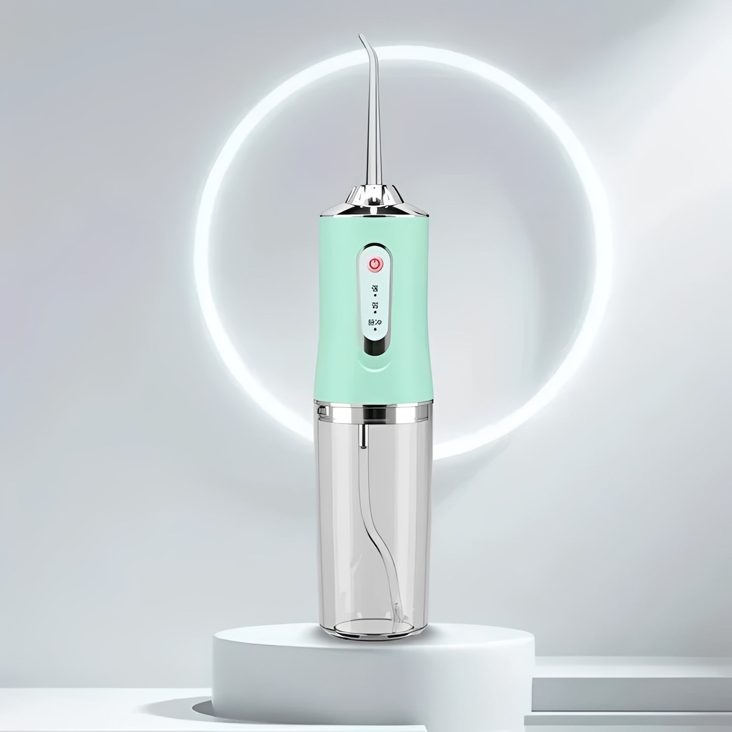 Portable Water Flosser with Removable Tank and 4 Nozzles