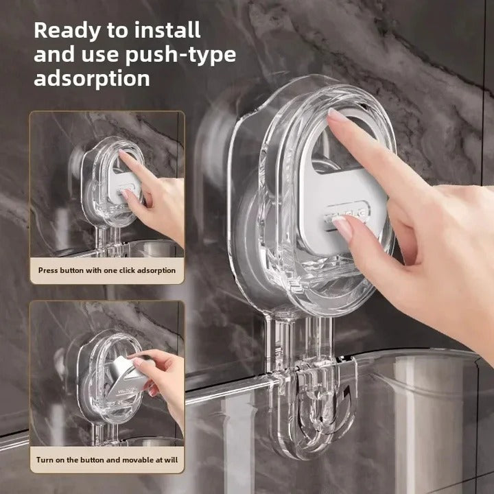 Waterproof Suction Cup Shower Organizer with 11 lb Capacity