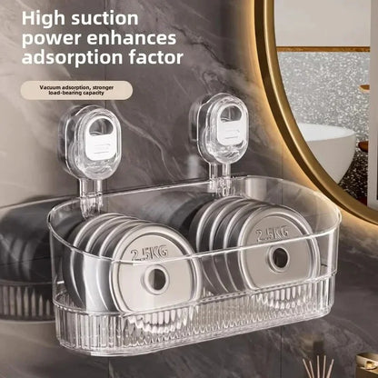 Waterproof Suction Cup Shower Organizer with 11 lb Capacity