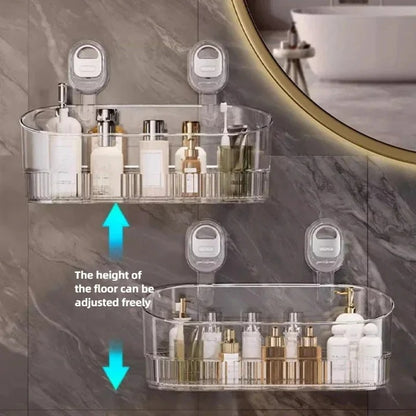 Waterproof Suction Cup Shower Organizer with 11 lb Capacity