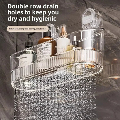 Waterproof Suction Cup Shower Organizer with 11 lb Capacity