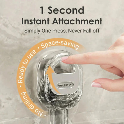 Waterproof Suction Cup Shower Organizer with 11 lb Capacity