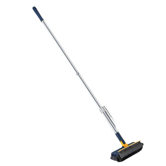 Long Handle Floor Scrub Brush with Scraper Edge