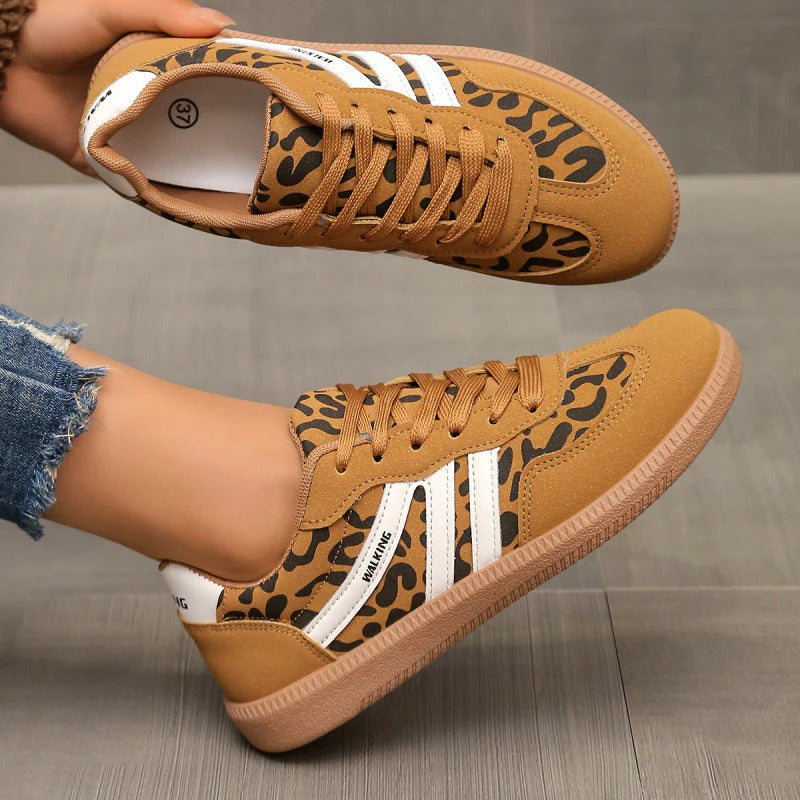 Casual Lace-Up Sneakers for Women with Lightweight Cushioned Sole