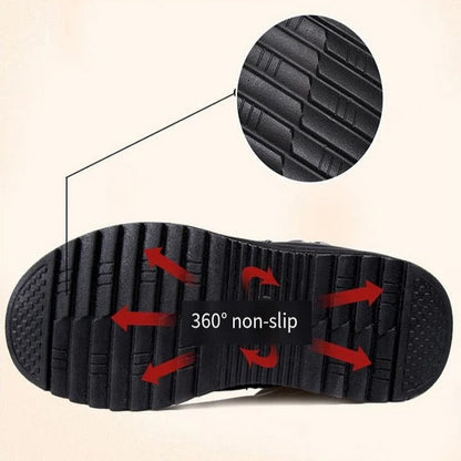 Waterproof Winter Ankle Boots for Women with Non Slip Rubber Sole