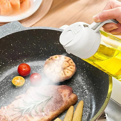 2 in 1 Oil Spray and Mist Bottle for Cooking and Kitchen Use
